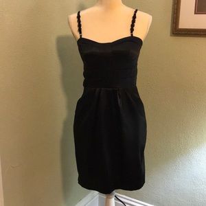 My Michelle Black Cocktail Homecoming Hoco Prom Dress with Pockets Size 3
